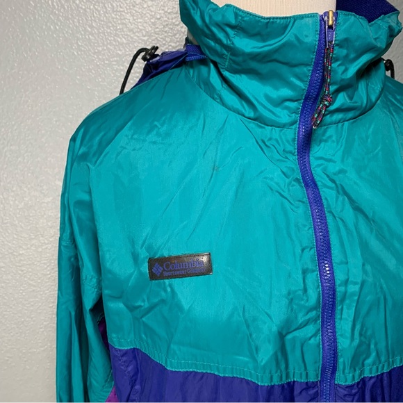 COLUMBIA, color block windbreaker!! - Picture 5 of 10